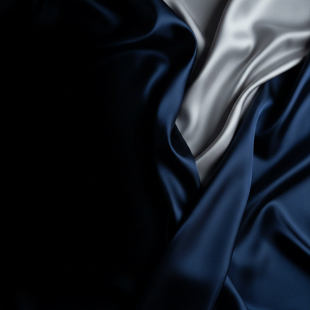 elegant textures of satin and silk fabric representing a luxurious sleep mask for side sleepers