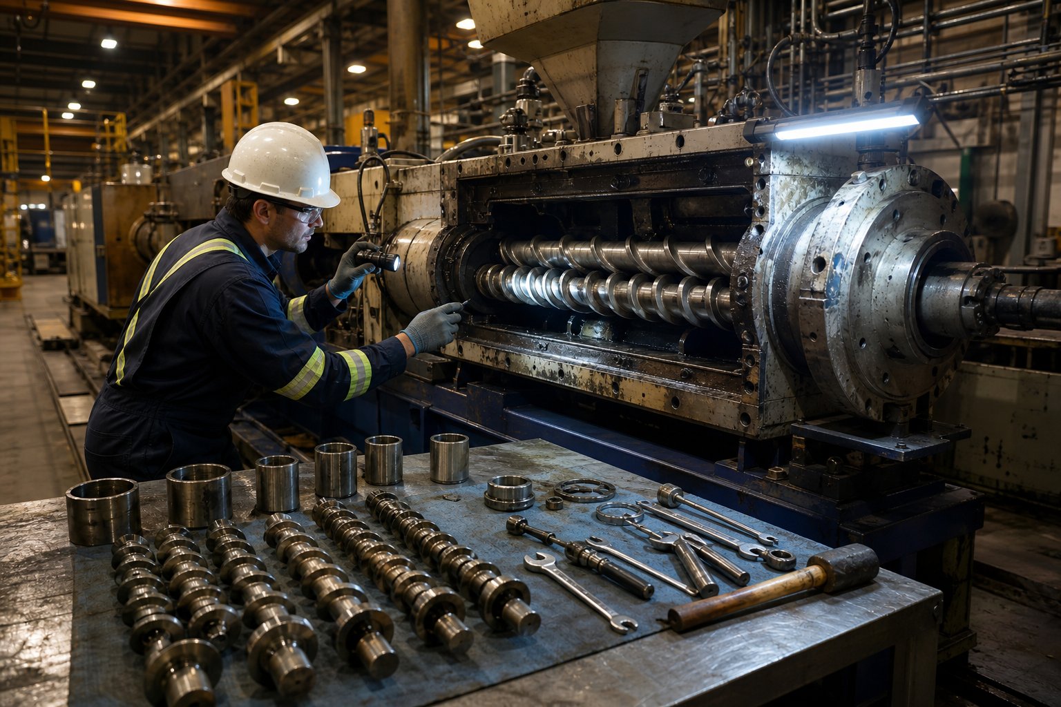 ongoing maintenance and wear part replacement represent a major share of twin screw extruder total cost of ownership