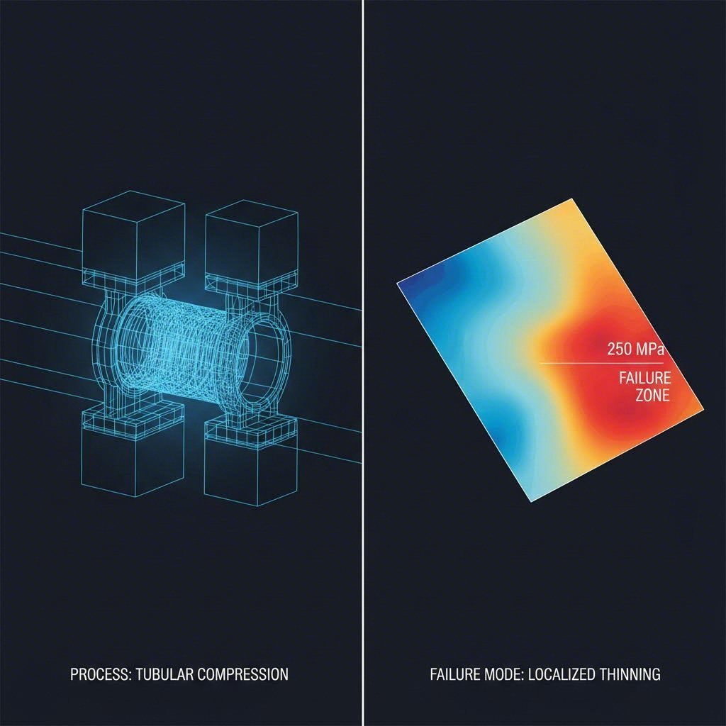 Dual nature of necking Manufacturing process vs. material instability