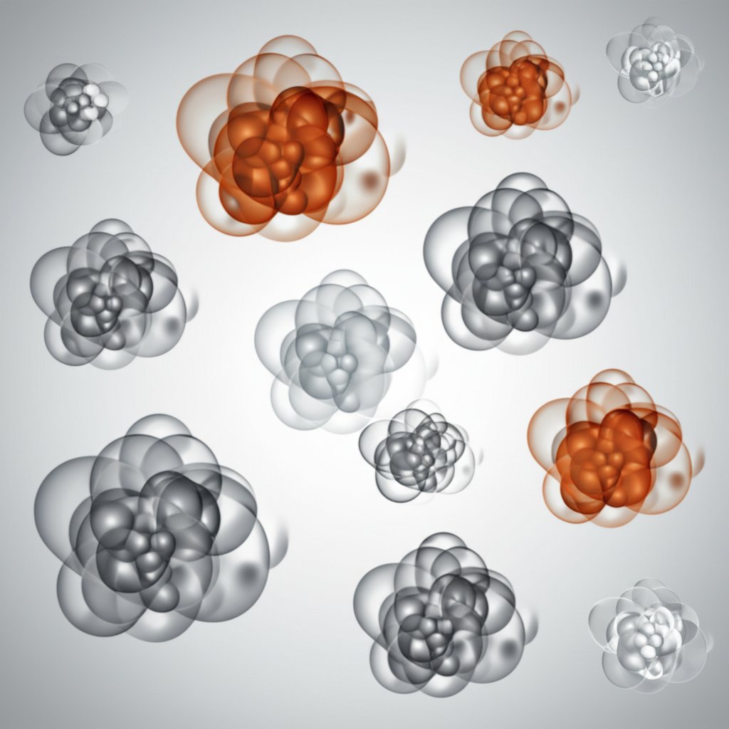 abstract visual representation of different aluminum alloy compositions for die casting