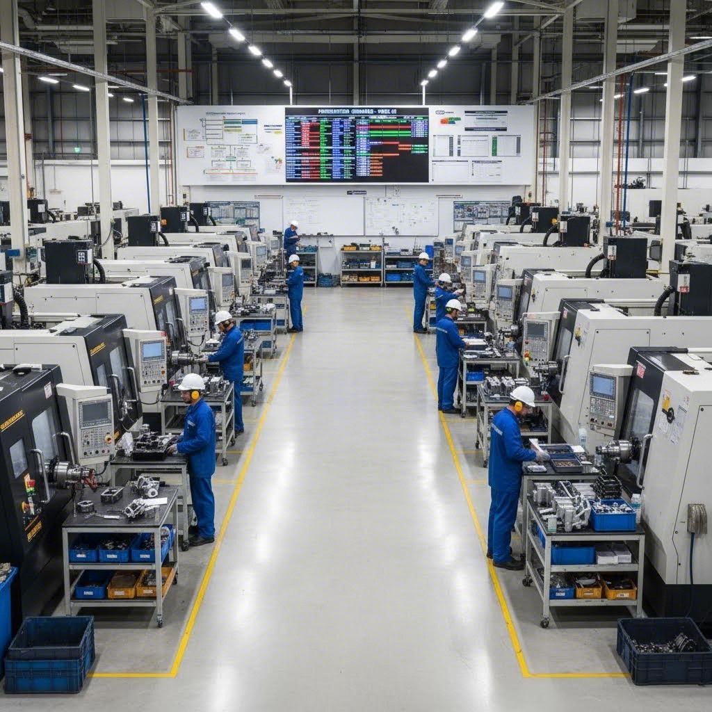 efficient prototype shop floor optimized for rapid turnaround production