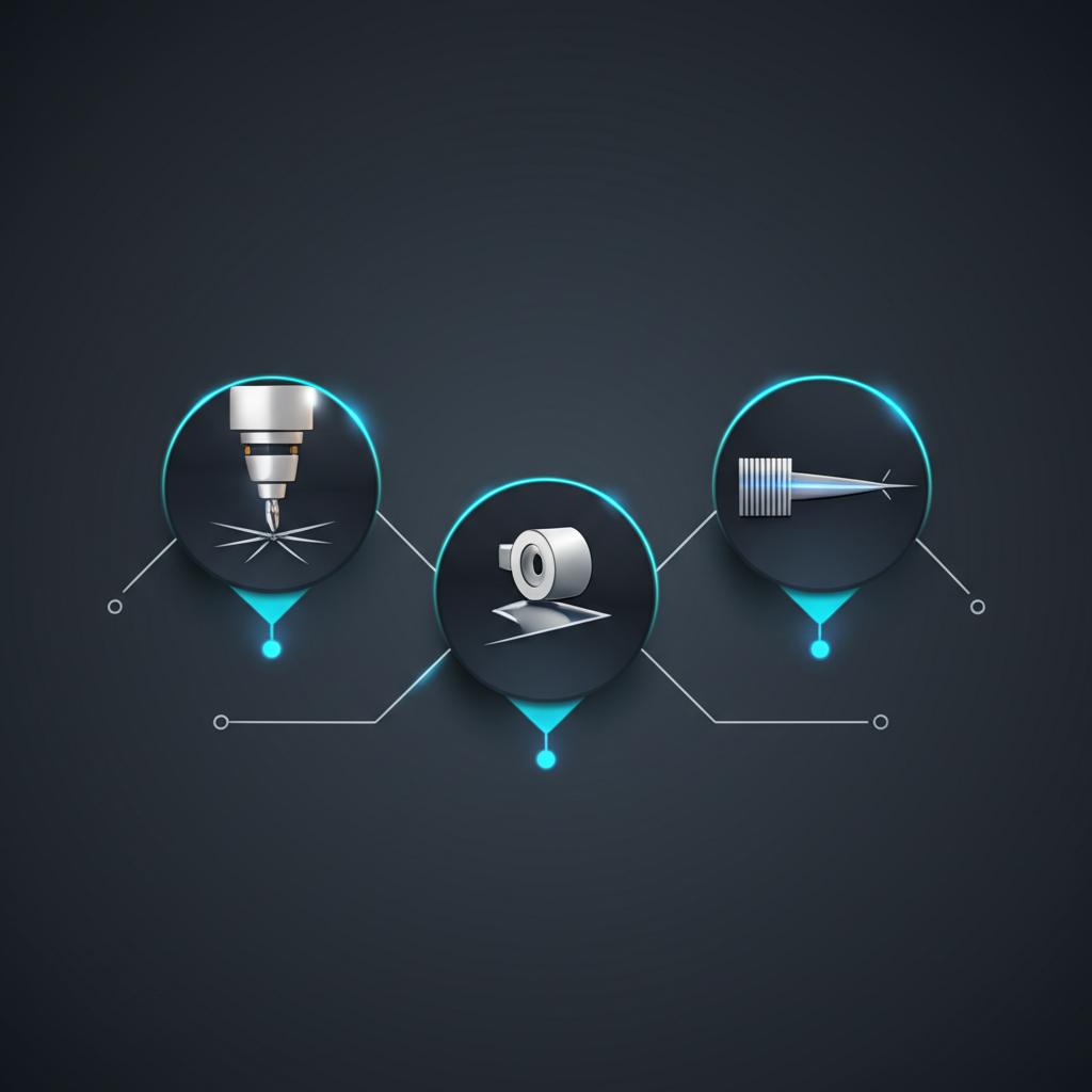 diagram of key cnc machining processes for steel fabrication