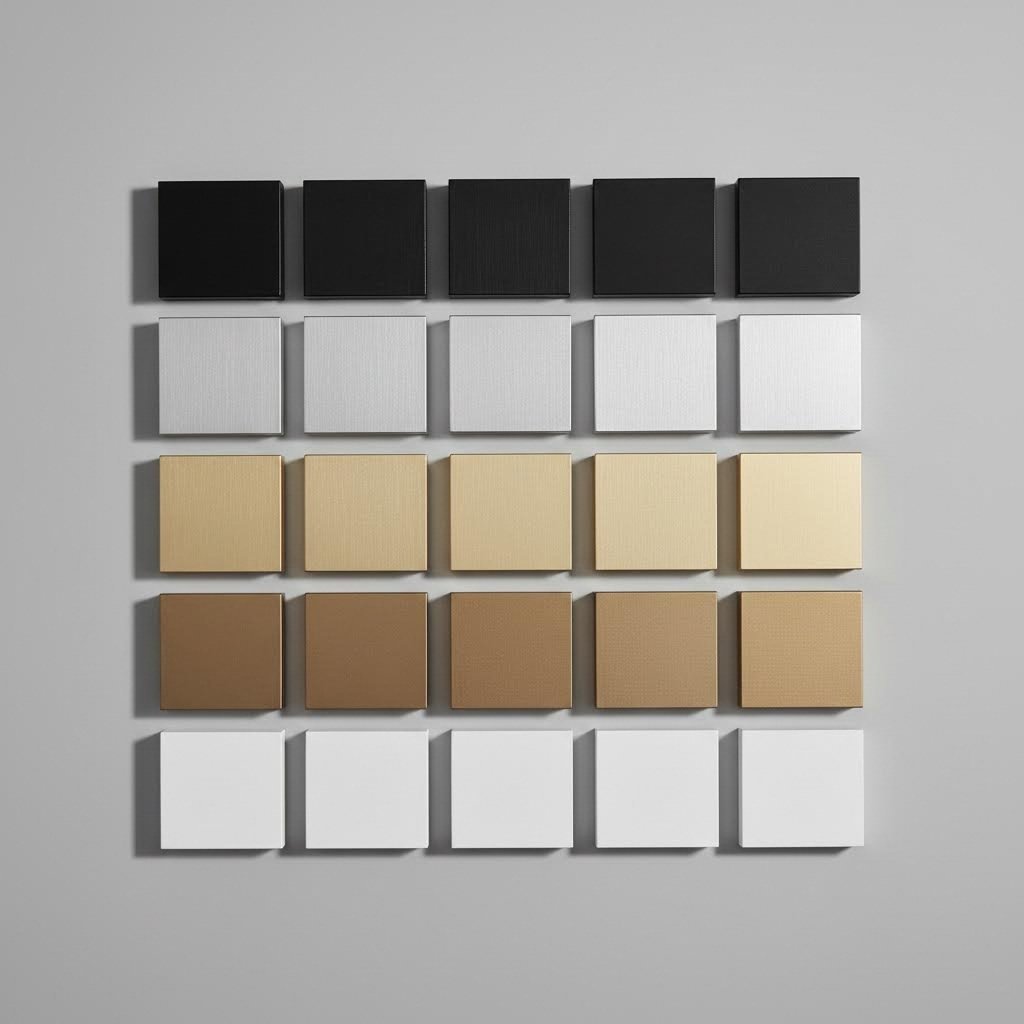 aluminum finish sample collection for specification and selection decisions