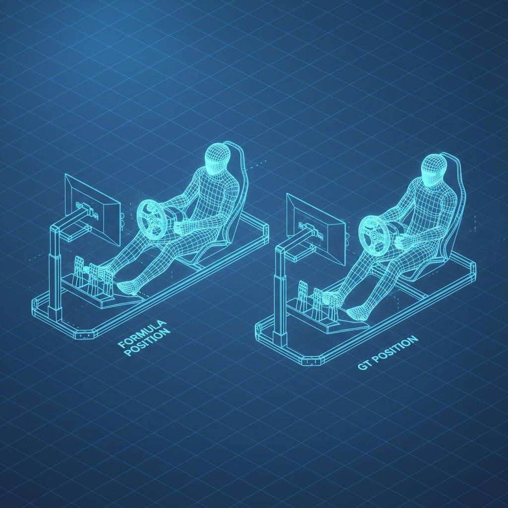 formula style versus gt style sim racing cockpit configurations