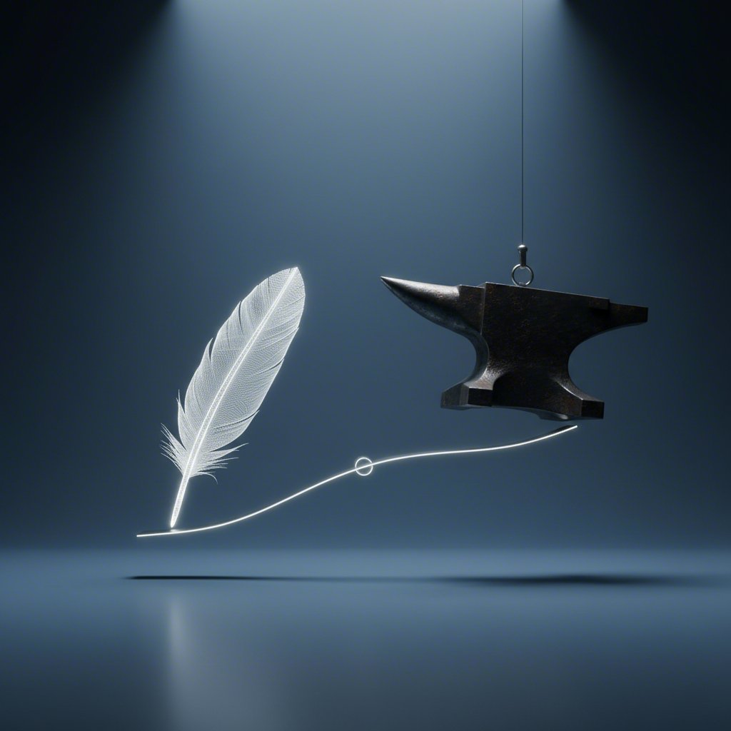 conceptual art illustrating aluminums superior strength to weight ratio compared to steel