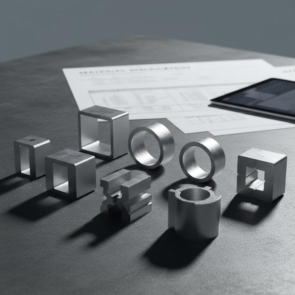 aluminum alloy samples showing different grades for structural applications