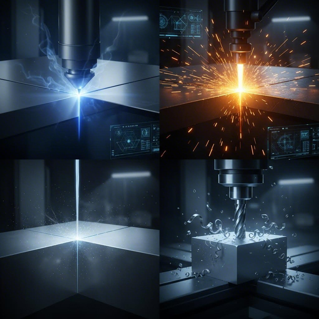 four primary cnc cutting methods laser plasma waterjet and milling in action