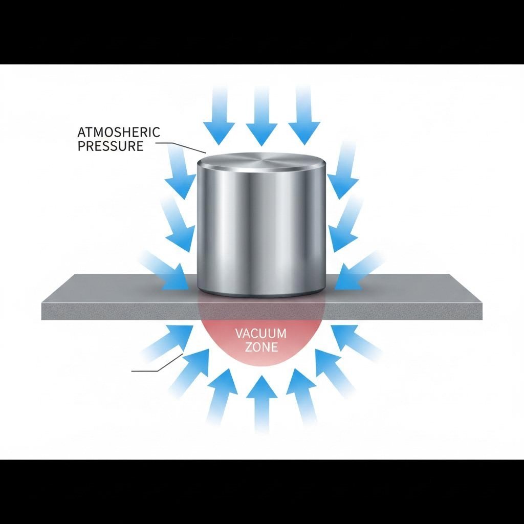 vacuum effect between punch face and slug creates adhesion forces during retraction