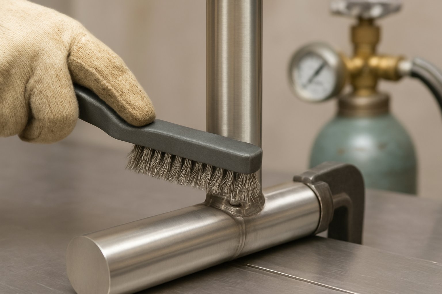 clean prep and fit up before welding stainless steel