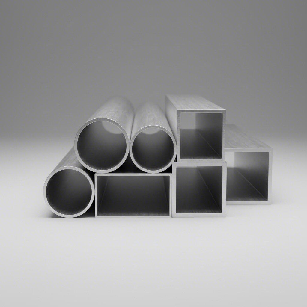 aluminum tube extrusions available in round square and rectangular profiles for diverse industrial applications