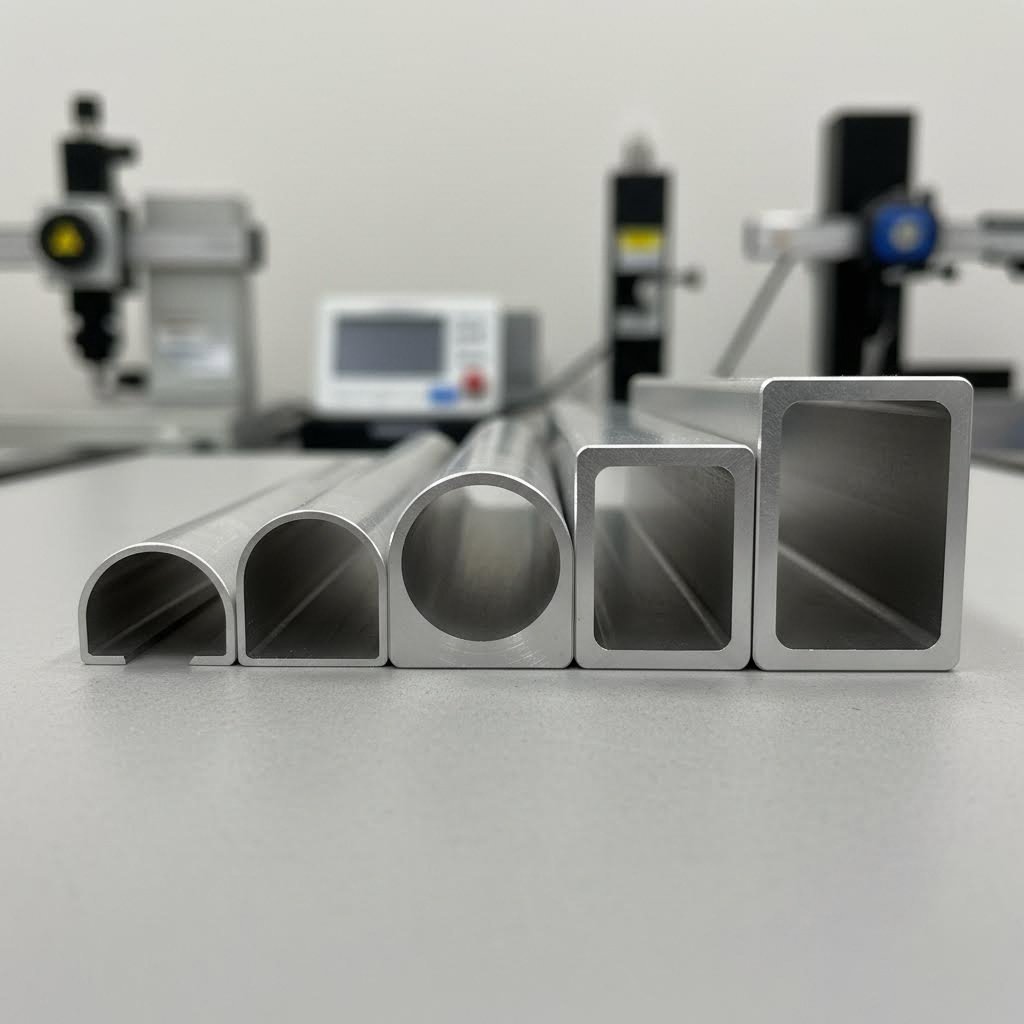 aluminum tubes demonstrating various wall thickness options for different structural requirements