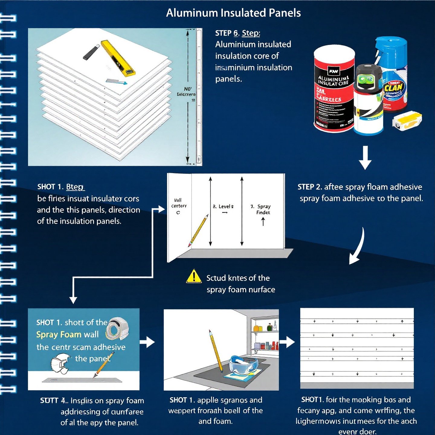 step by step guide to installing aluminium insulated panels