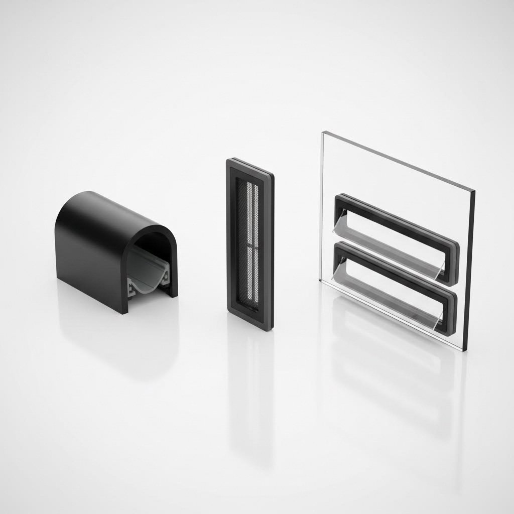 different trickle vent types through frame over frame and glazed in options