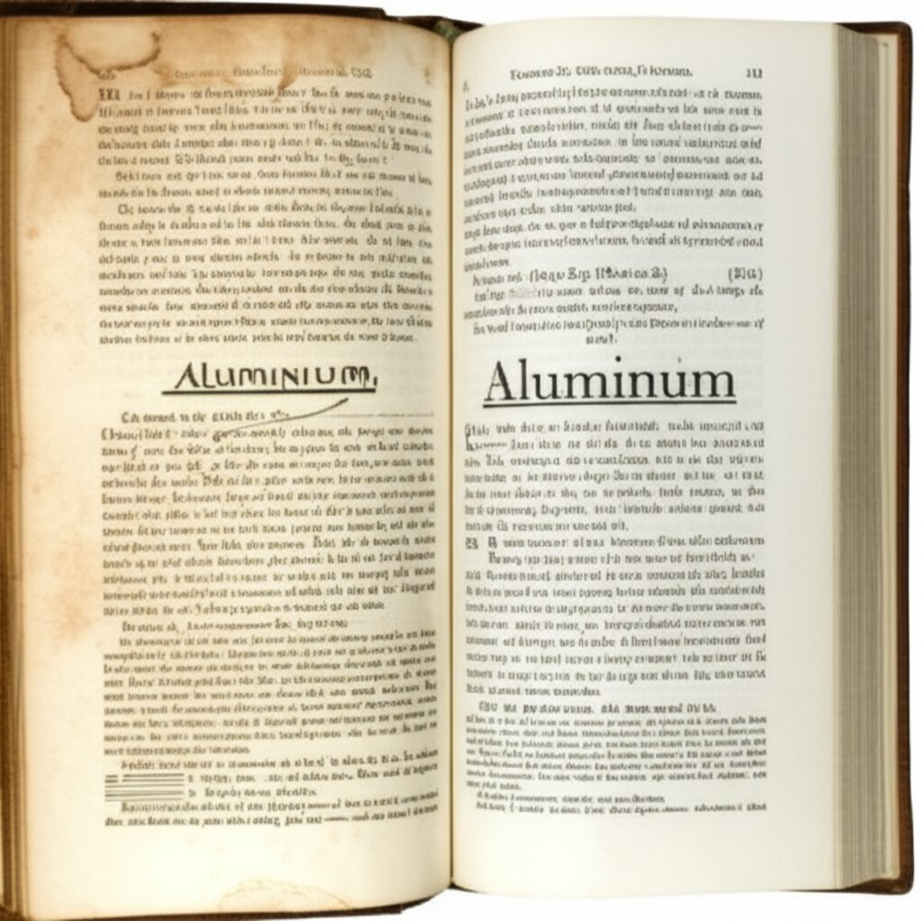 the historical evolution of aluminium and aluminum spellings