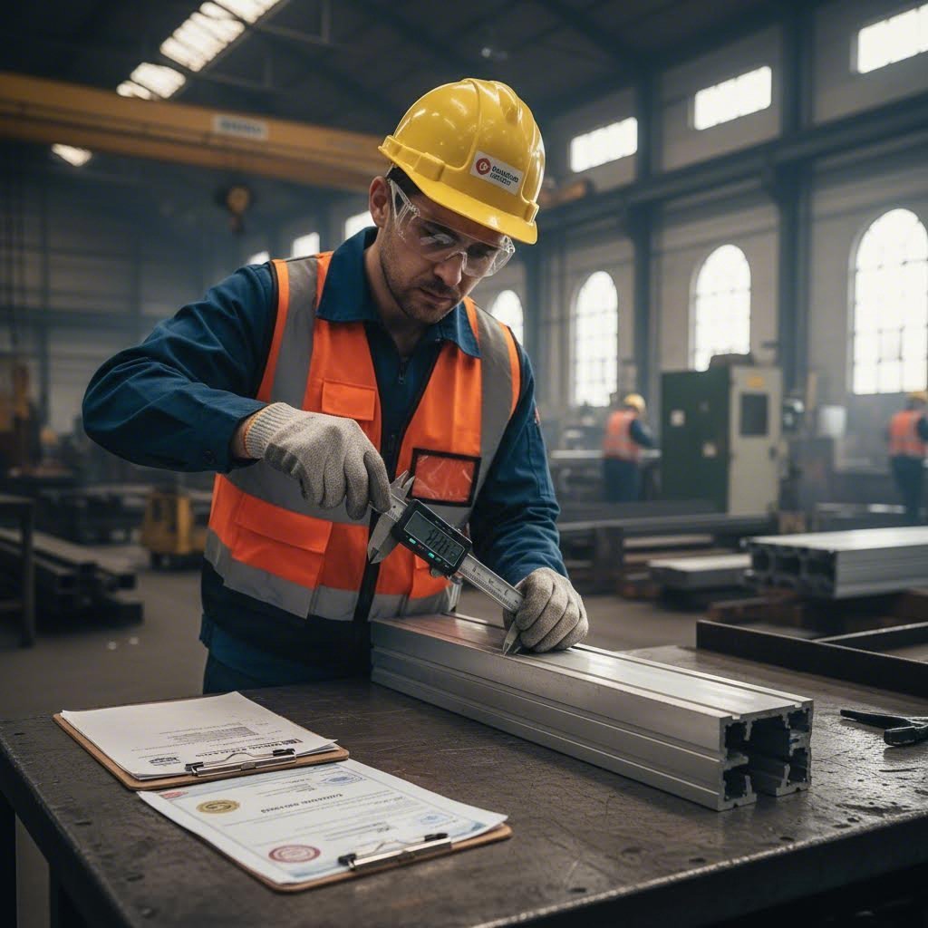 quality control inspection process for aluminum extrusion verification