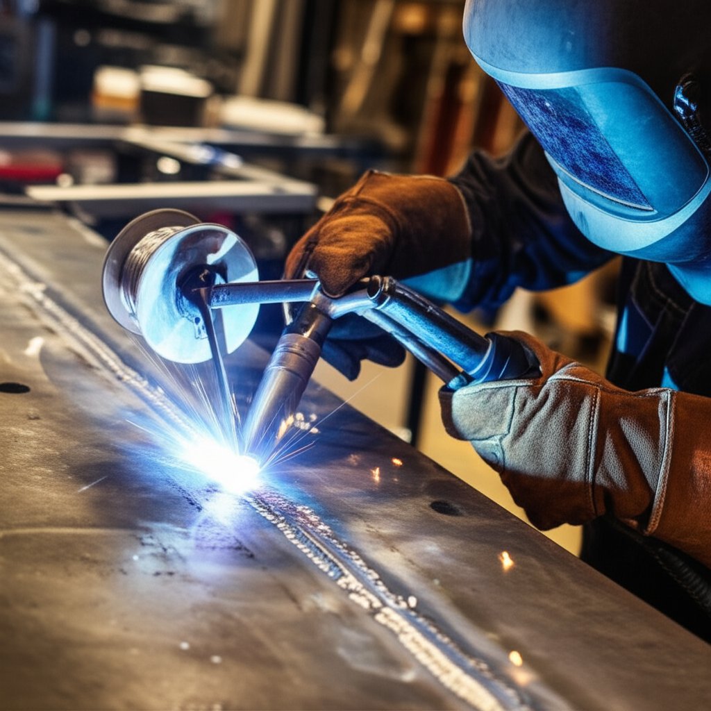 using a spool gun with mig welding for smooth aluminium welds