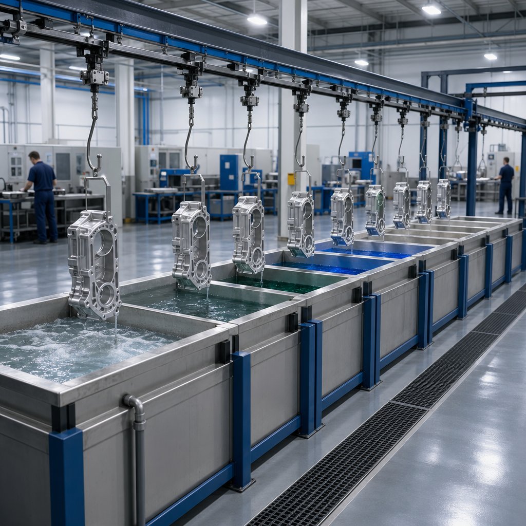 step by step aluminum anodizing line from cleaning to sealing