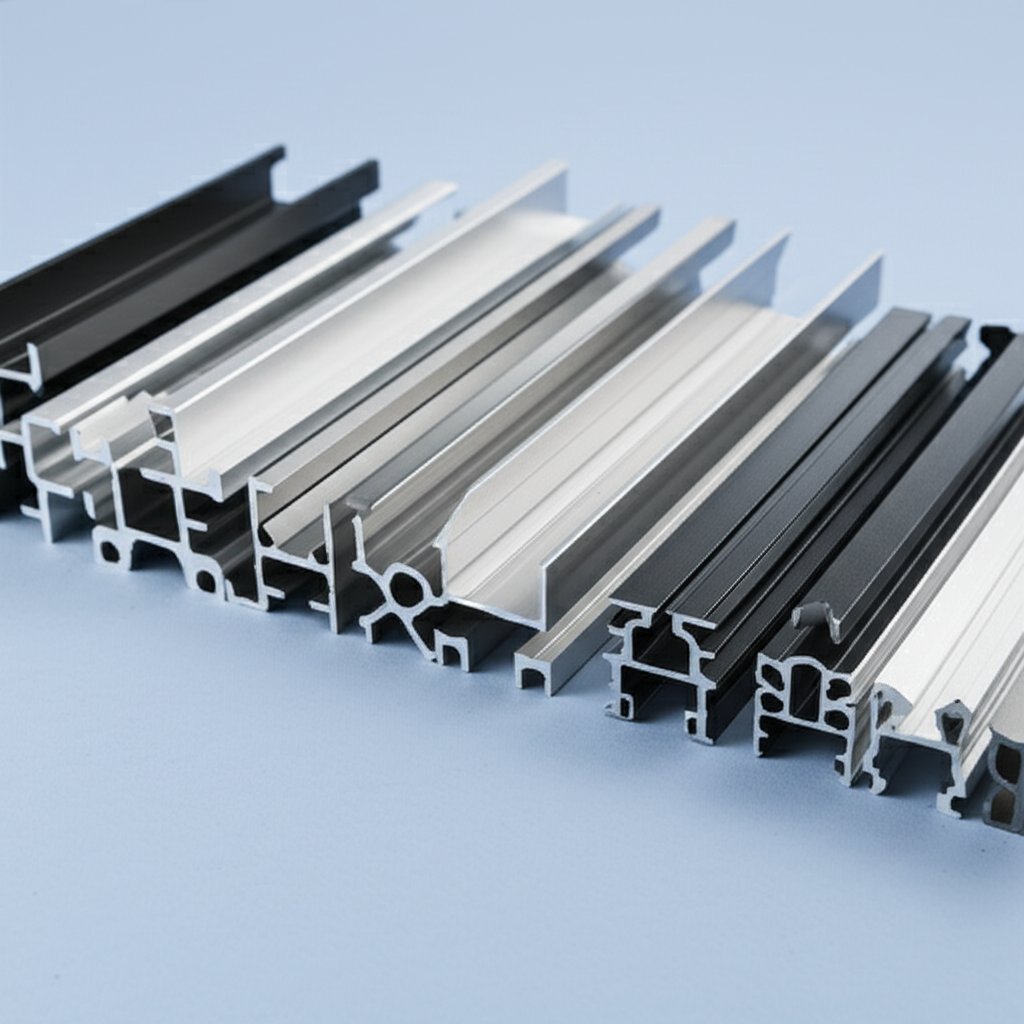 various aluminum extruded profiles showcase options for alloy and temper selection