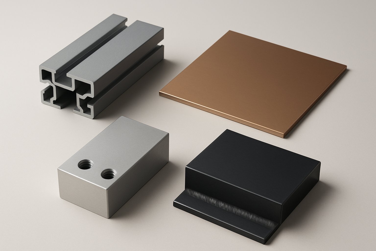 alloy and product form can change anodized color and sheen