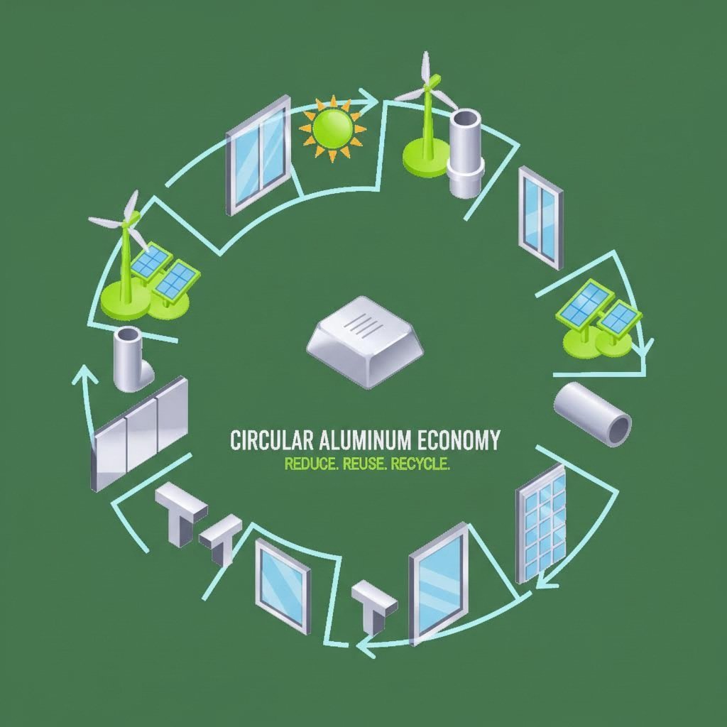 aluminum's infinite recyclability makes it a cornerstone material for sustainable construction