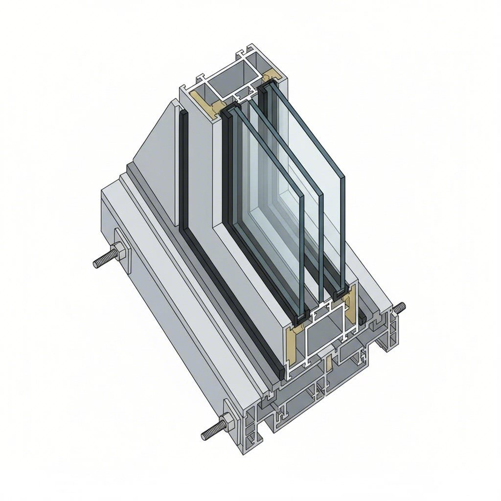 aluminum curtain wall systems rely on precision extruded profiles for structural support and thermal performance