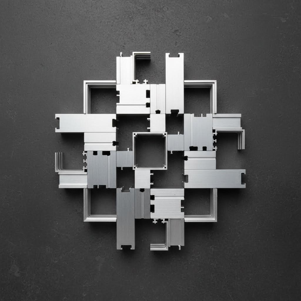 standard aluminum extrusion shapes include angles channels tubes and specialized t slot profiles