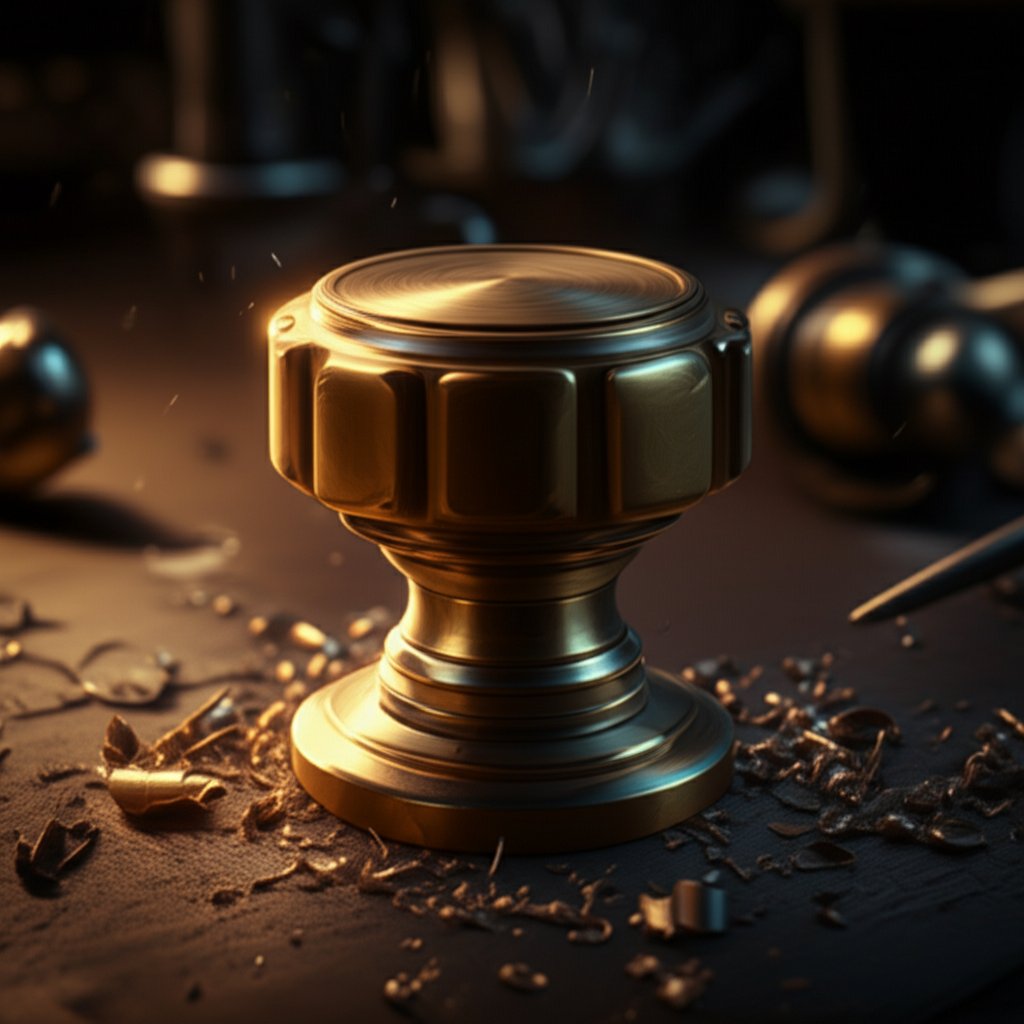 custom machining enables precise bespoke unlacquered brass hardware for unique design needs