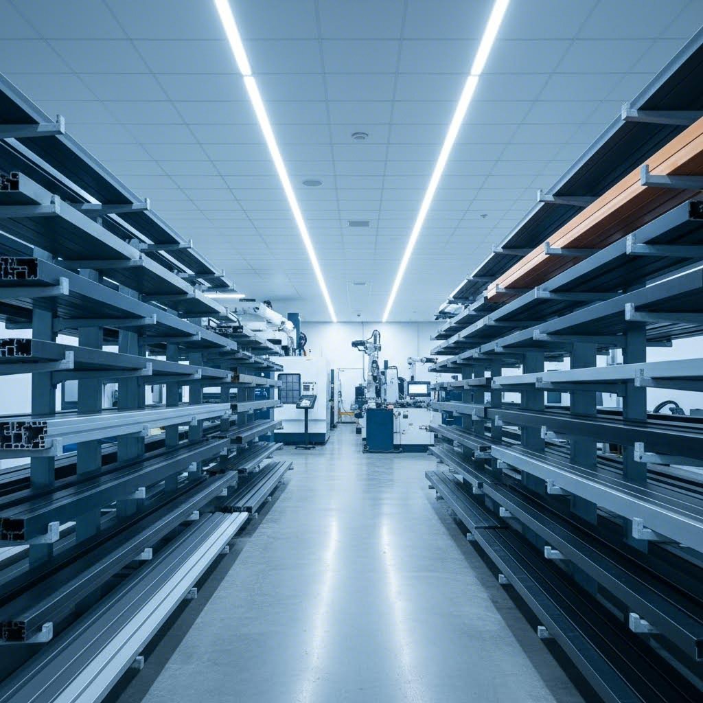 integrated aluminum extrusion facility with in house anodizing and fabrication capabilities