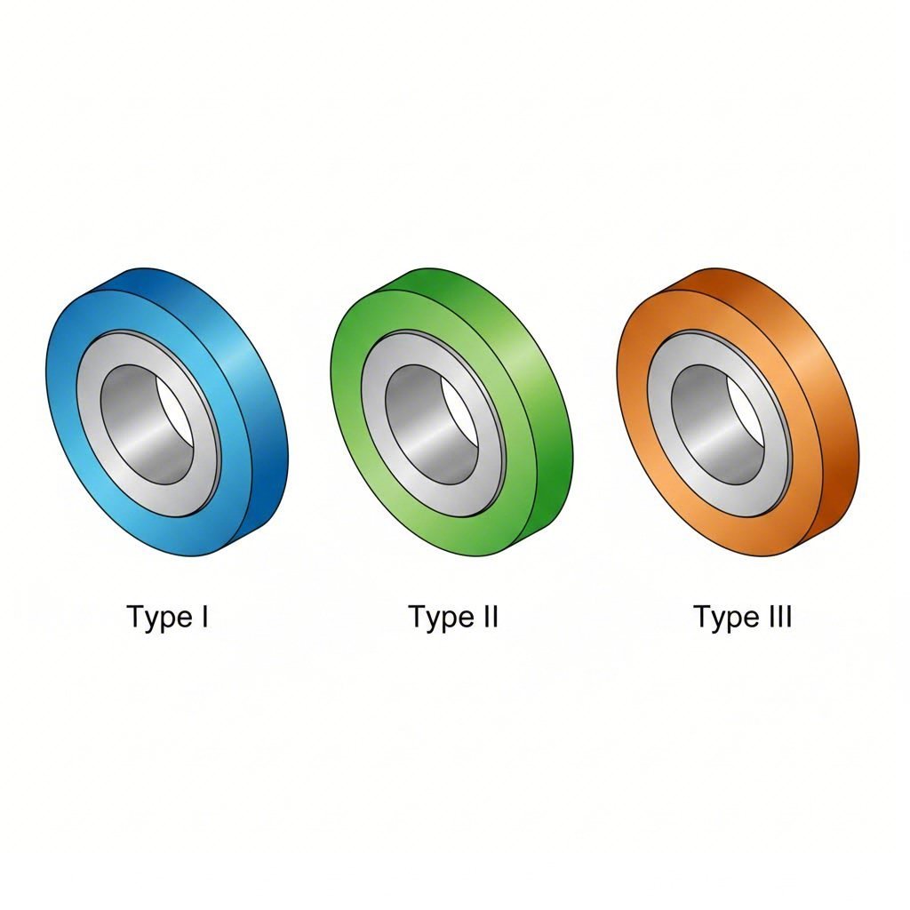 visual comparison of oxide layer thickness across type i ii and iii anodizing processes