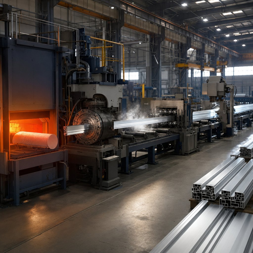 main stages of the aluminum extrusion workflow