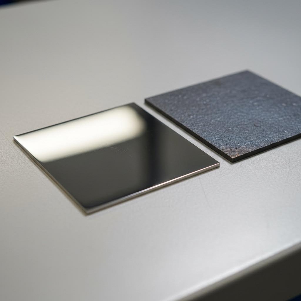 various steel grades displayed showing surface quality differences critical for laser cutting success