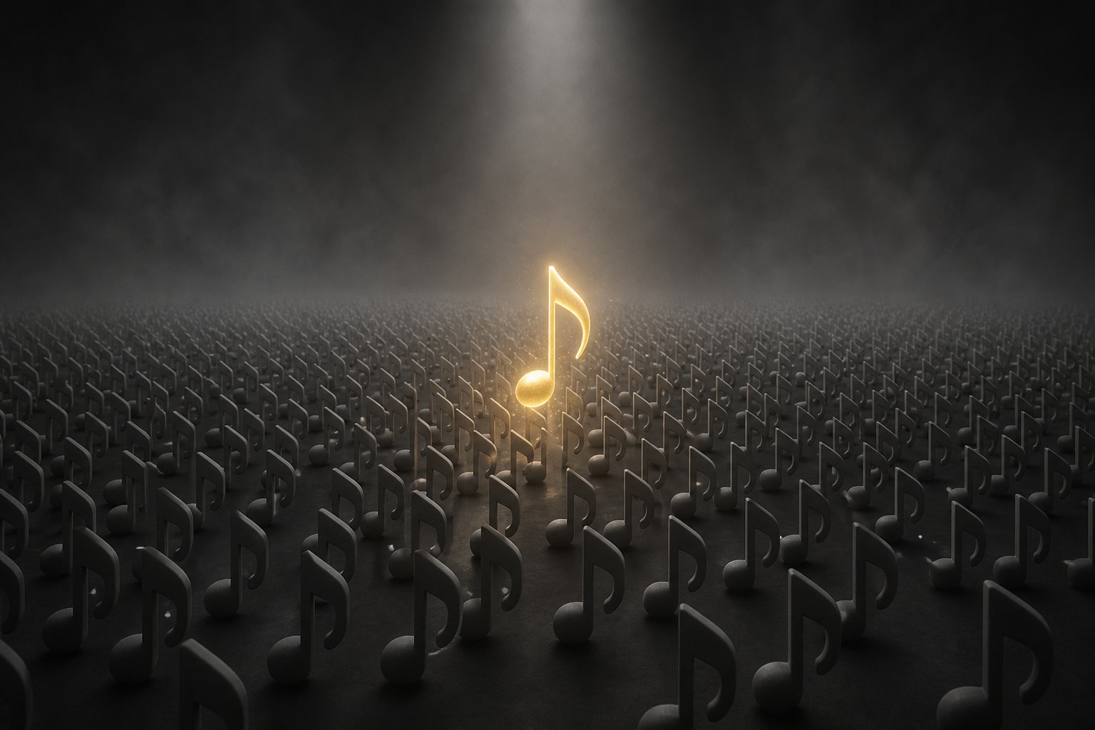 standing out in a saturated ai music market through quality curation and niche targeting