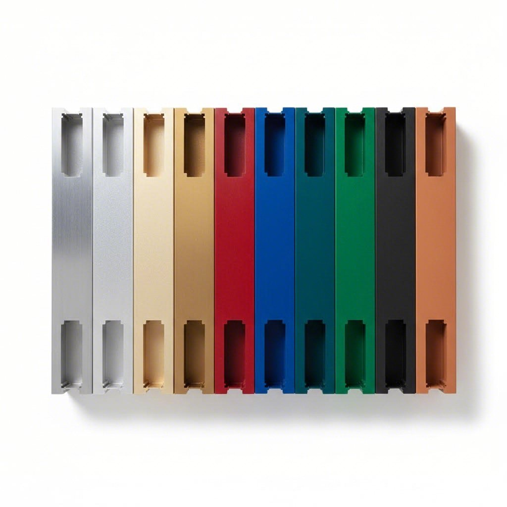 aluminum extrusion surface finishes from natural brushed to anodized and powder coated options