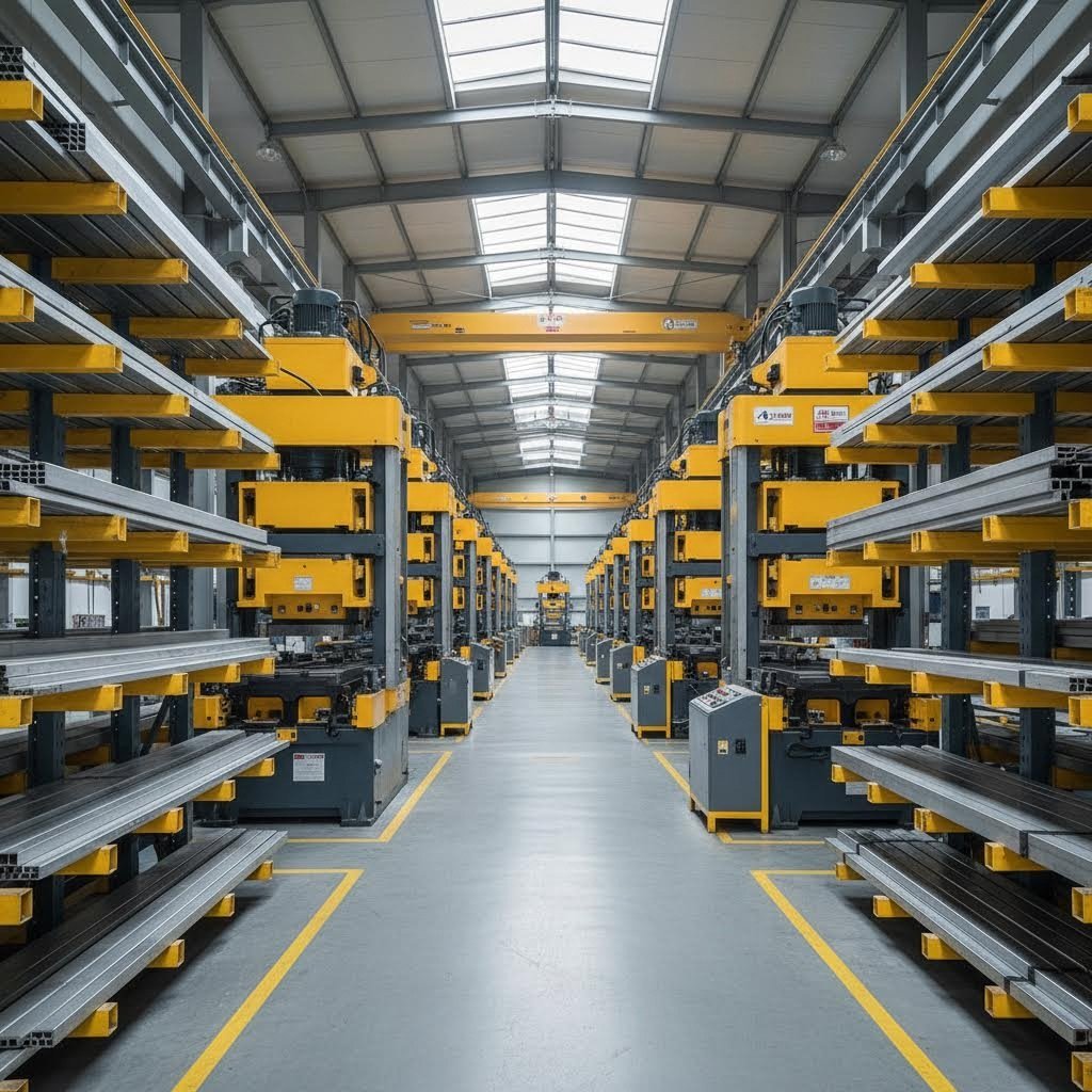 well equipped extrusion facility demonstrates manufacturing capability and production capacity