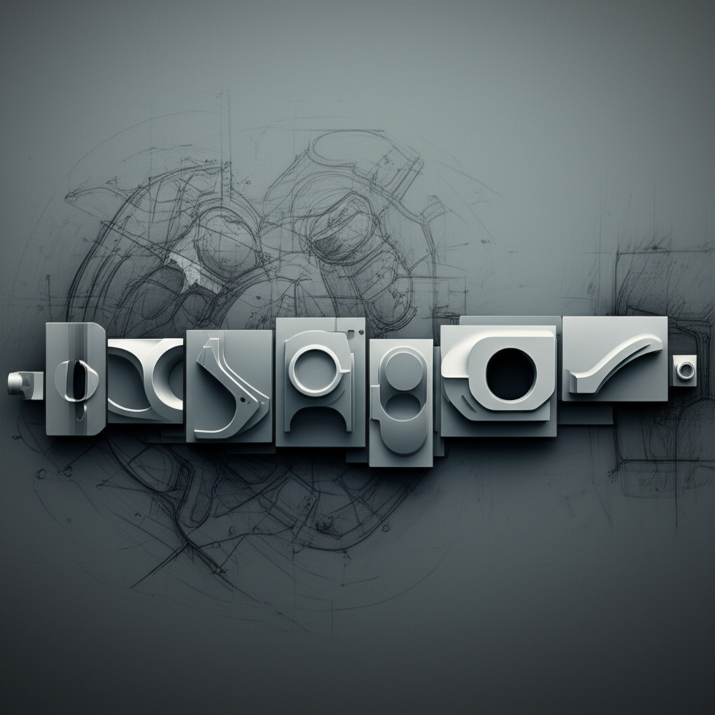 abstract representation of a dfm checklist streamlining a forging design