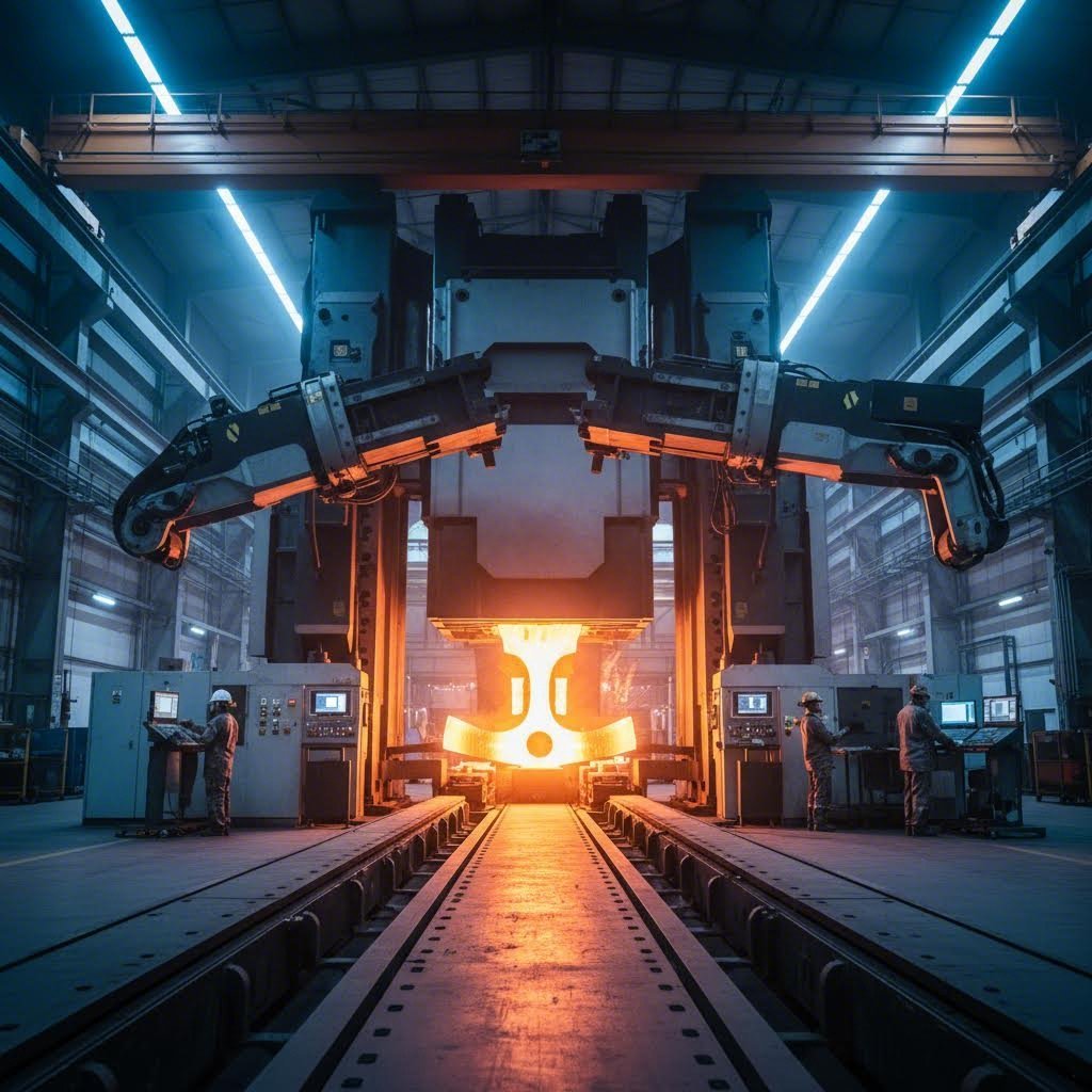 precision hot forging process producing automotive grade connecting rod components