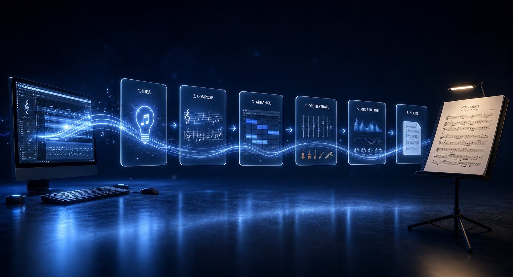 an effective ai to sheet music workflow combines ai speed with human musical judgment at each stage