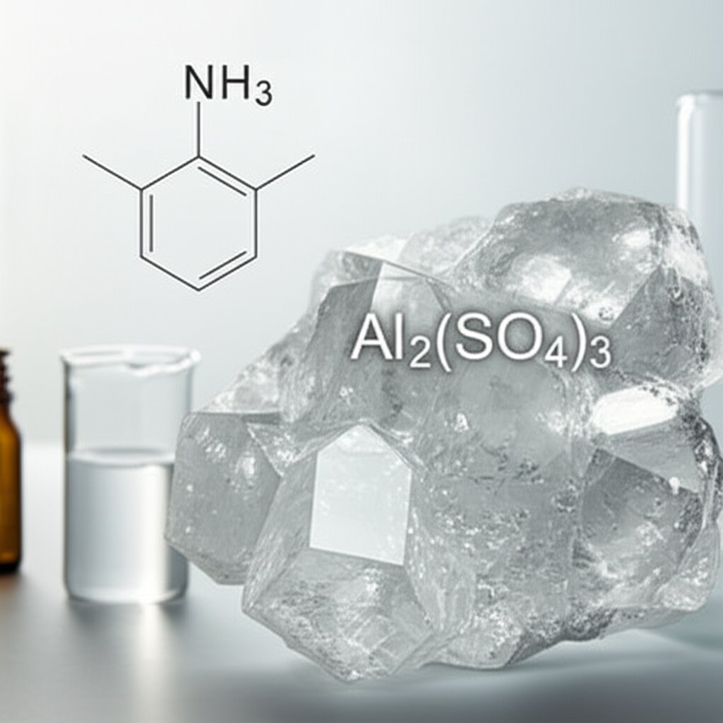 aluminum sulphate white crystals and chemical formula