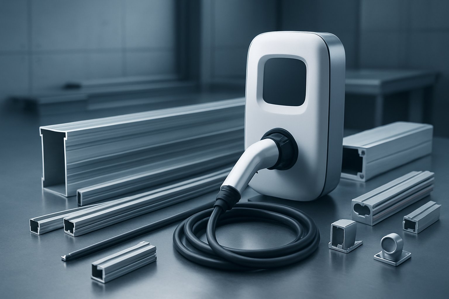 aluminum extrusions used in ev accessory and charging hardware design