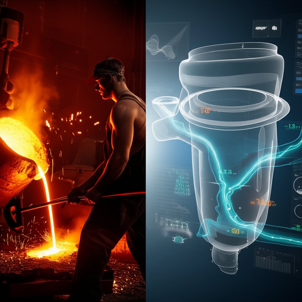 a comparison of traditional casting versus modern digital simulation