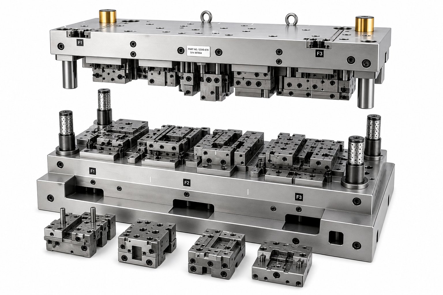 dies engineered with sectioned inserts and standardized components enable faster more cost effective preventive maintenance service