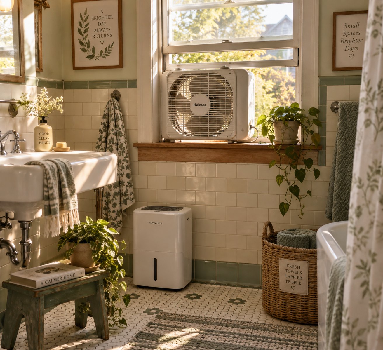 a portable window exhaust fan offers renters effective bathroom ventilation with no permanent modifications
