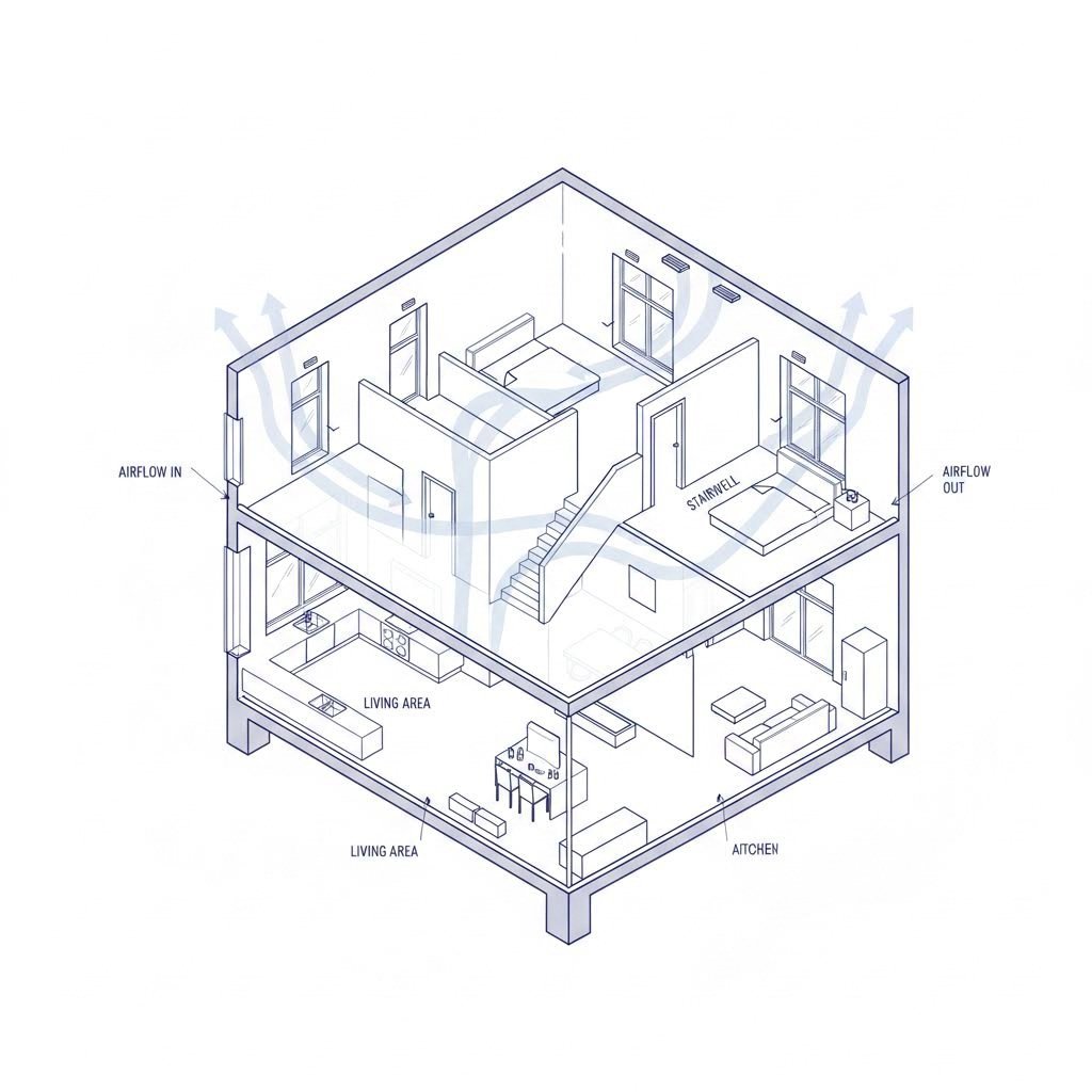 building ventilation requirements diagram for residential properties