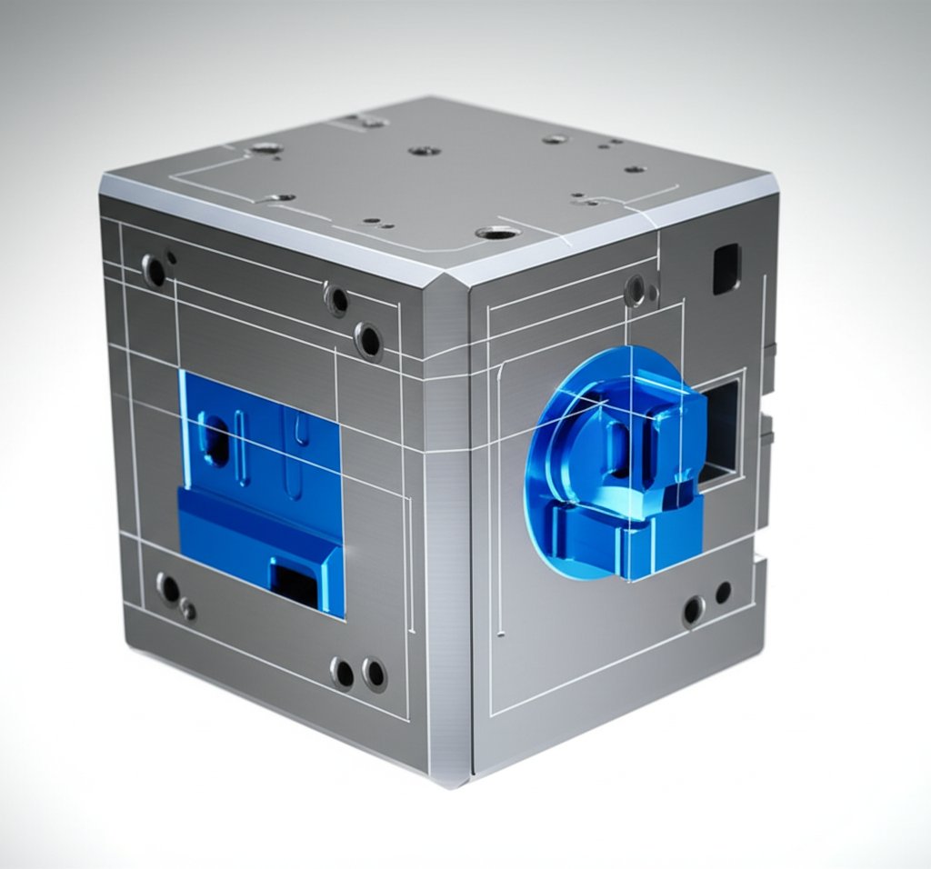 exploded view of a unit die holder and a replaceable cavity insert