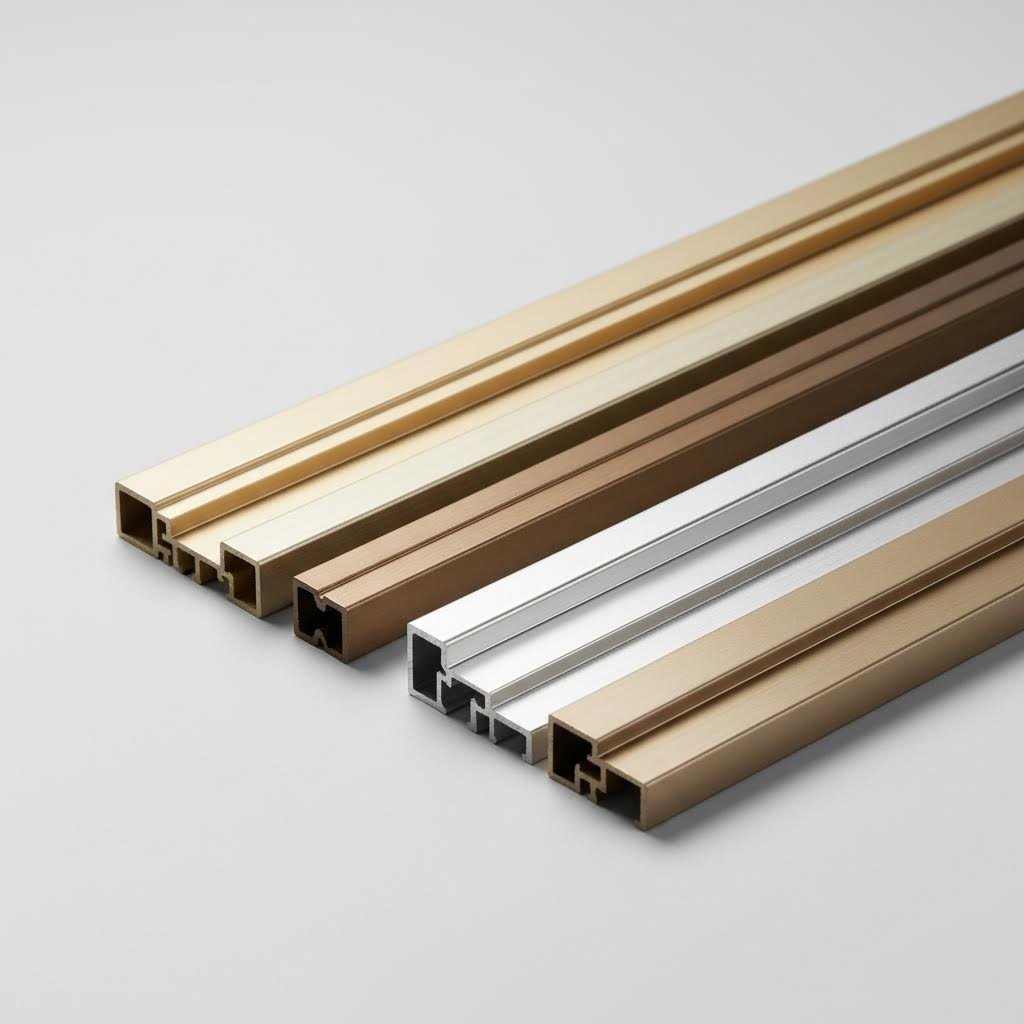 various anodized aluminum surface finishes demonstrating quality treatment options
