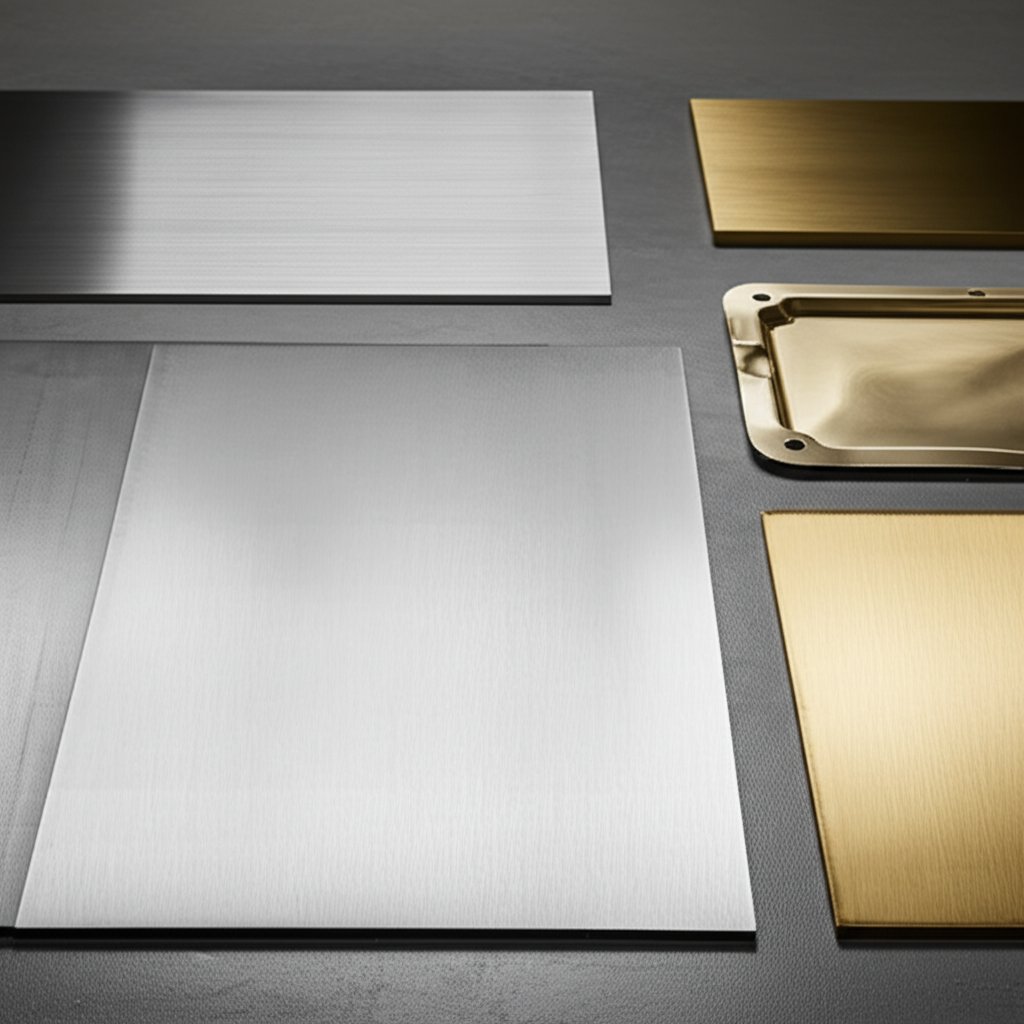 common materials used in deep drawing including steel stainless steel aluminum and brass each offering distinct formability and finish