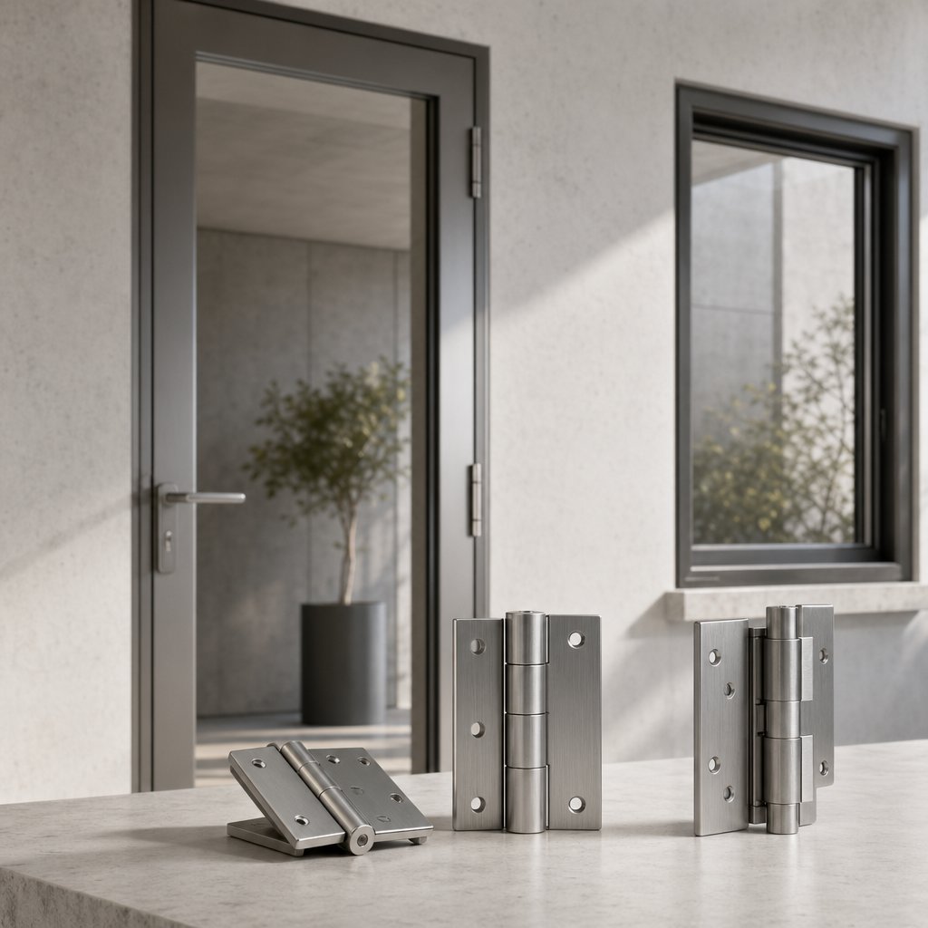 aluminium hinge options for doors windows and framed panels