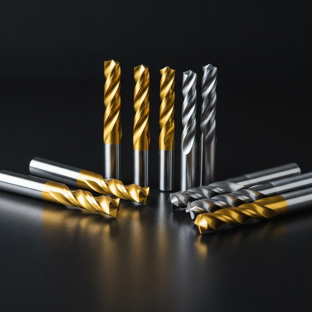 specialized carbide end mills with various flute counts and coatings for aluminum machining