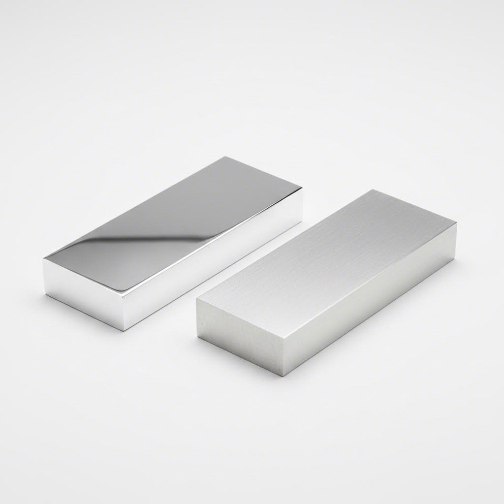 comparing aluminum alloy samples to evaluate surface finish quality for your application