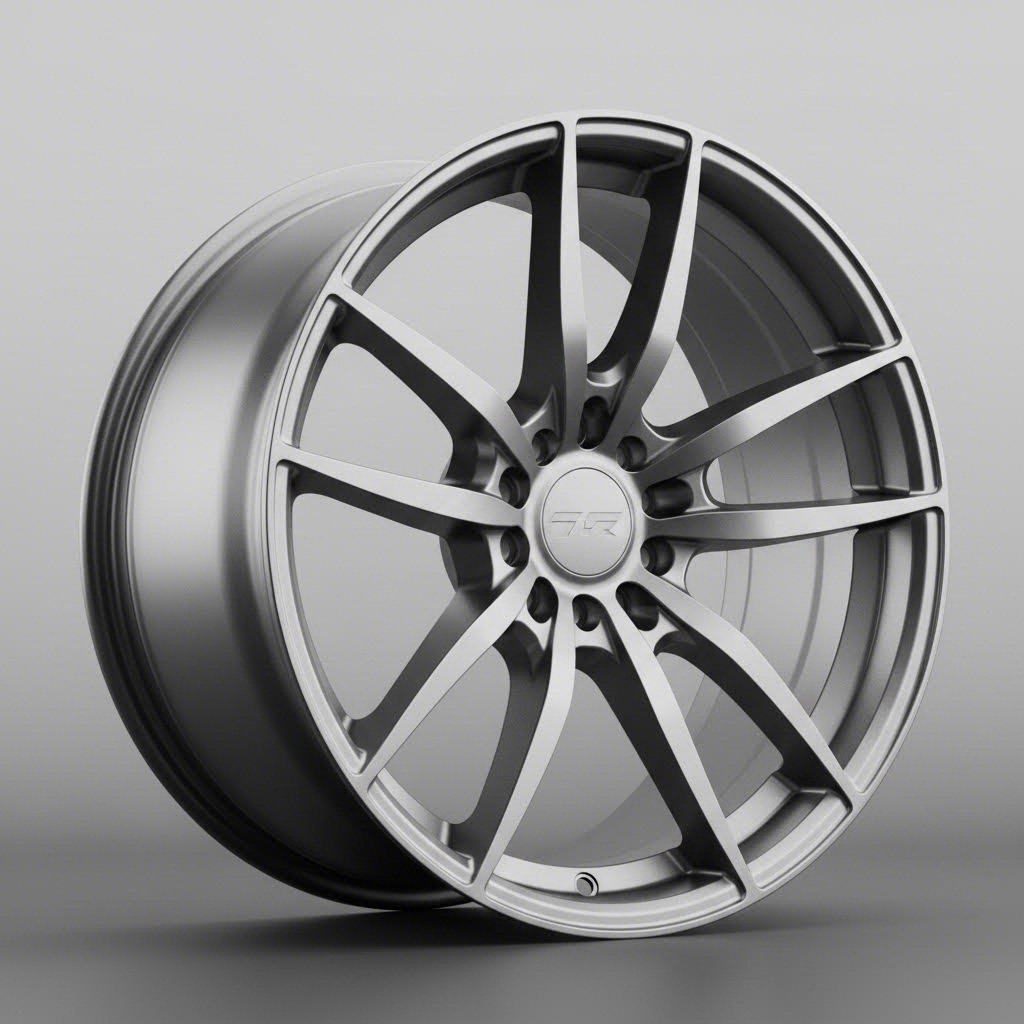 premium forged wheel showcasing brushed finish with distinctive satin texture and refined spoke design